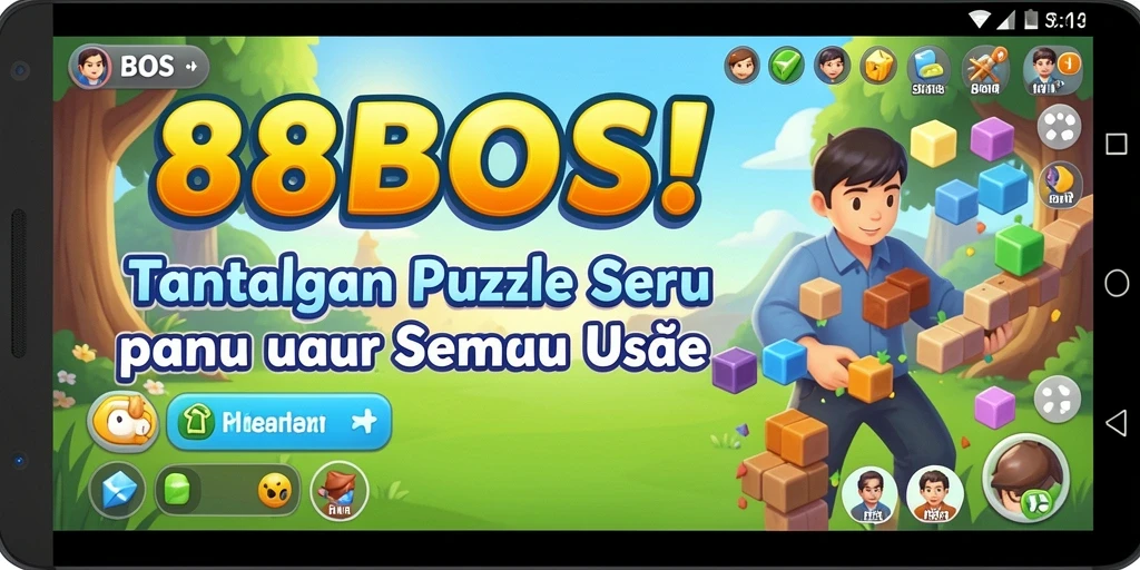 Tampilan gameplay menarik dalam game Puzzle 88BOS.