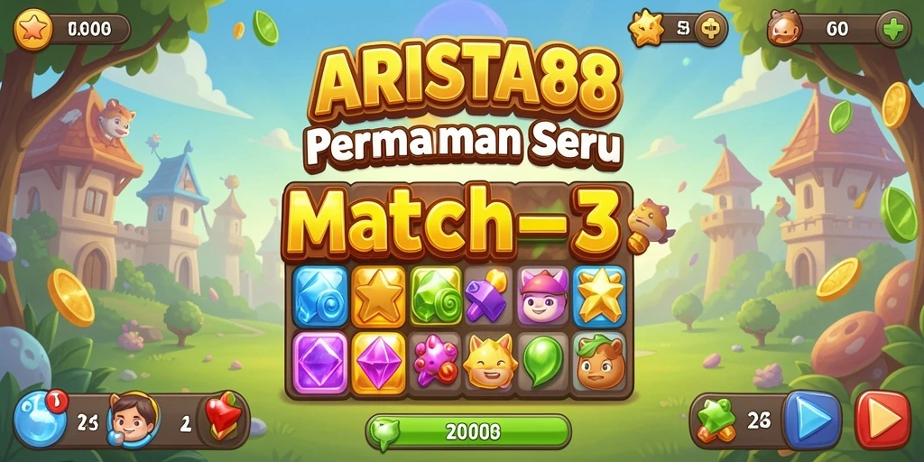 Tampilan gameplay ARISTA88 yang penuh warna dan menantang.