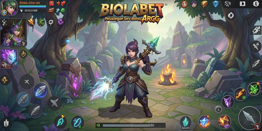 Tampilan gameplay RPG menarik dan seru di BIOLABET.