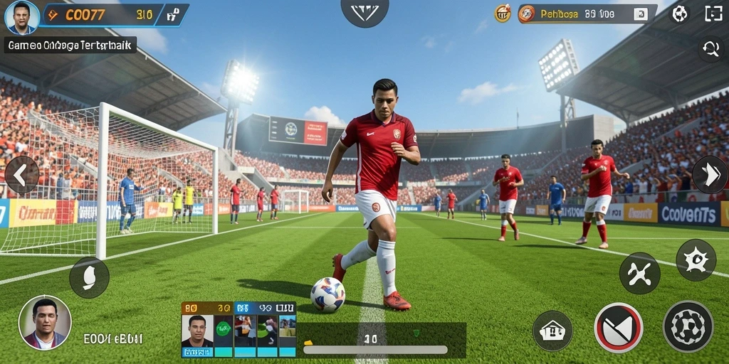 Tampilan gameplay seru dari COO77 yang penuh aksi olahraga.