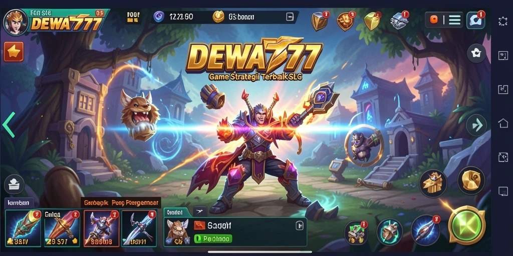Tampilan gameplay DEWA777 yang mendebarkan dan penuh strategi.
