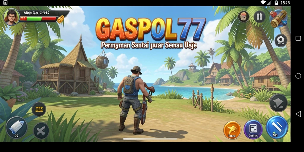 Tampilan interaktif dan seru dari gameplay GASPOL77.