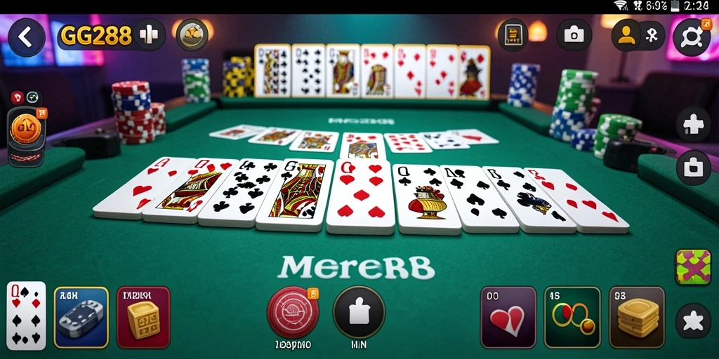 Screenshot GG288 menampilkan suasana bermain domino yang dinamis dan menarik.
