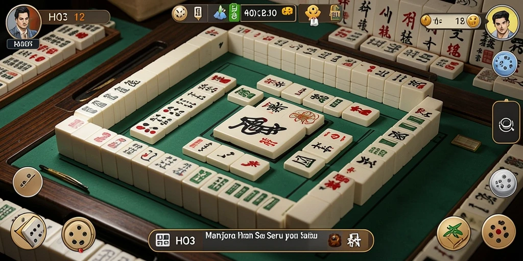 Tampilan gameplay menakjubkan dari permainan Mahjong HO3.