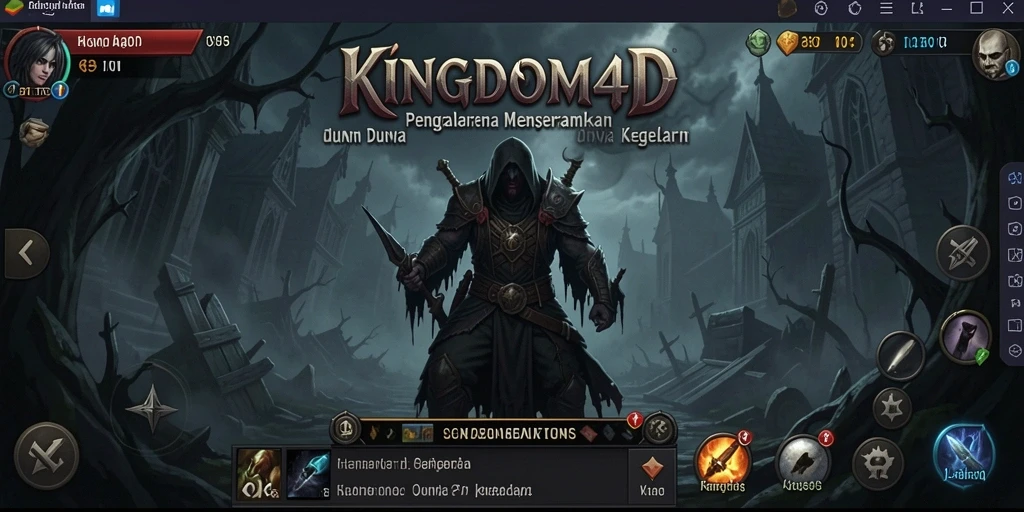 Screenshot KINGDOM4D menampilkan suasana menyeramkan dan gameplay penuh ketegangan.
