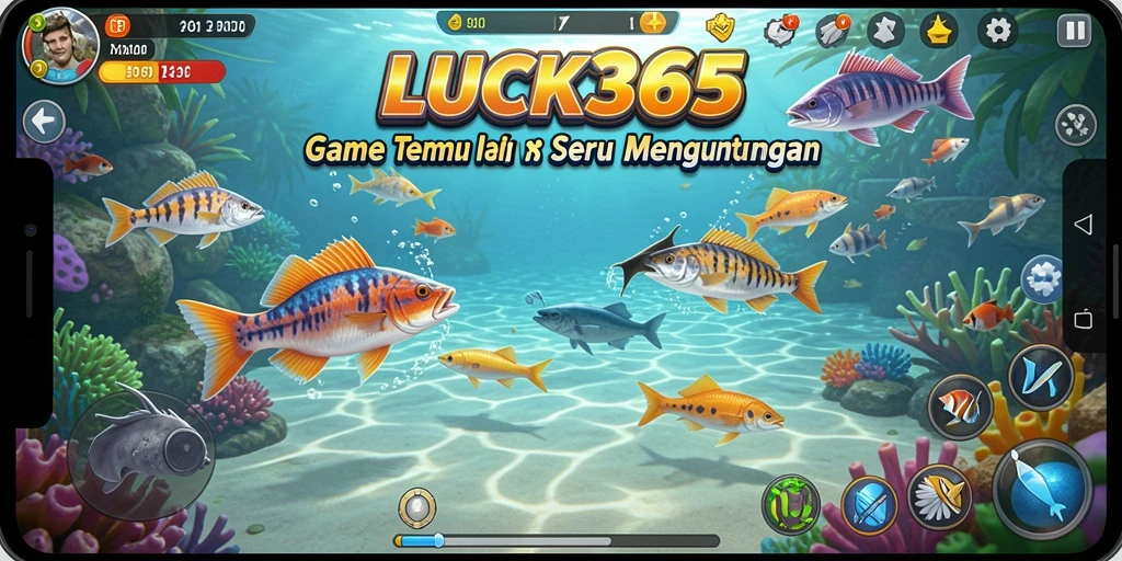 Screenshot gameplay LUCK365 yang penuh aksi Tembak Ikan.