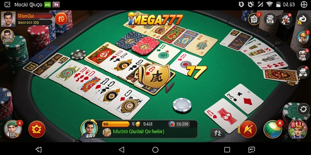 Tampilan gameplay QiuQiu yang mendebarkan di MEGA777.
