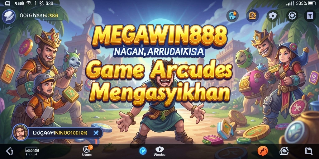 Screenshot gameplay <strong>MEGAWIN888</strong> menampilkan keseruan permainan arcade yang menghibur.