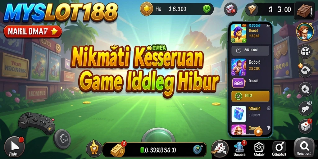 Tampilan gameplay MYSLOT188 dengan berbagai mesin slot yang menarik.