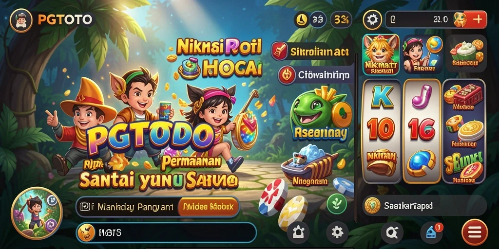 Tampilan menarik permainan PGTOTO dengan berbagai level seru.