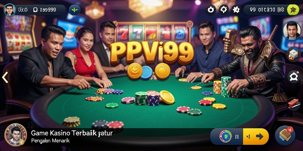 Tampilan gameplay Kasino yang seru dan interaktif di PPV99.