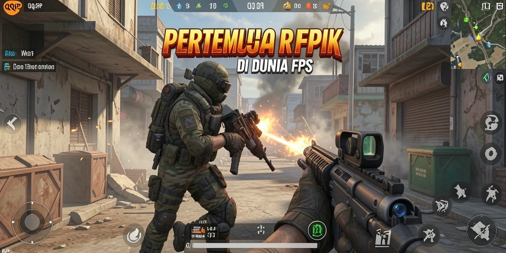 Gameplay intens QQRP dengan aksi menegangkan di medan perang.