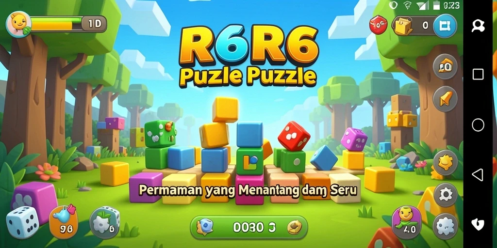 Screenshot gameplay R6R6 menampilkan puzzle yang menarik dan menantang.