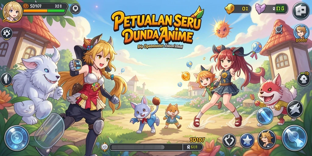 Tampilan gameplay menarik dari SD107 yang disukai para penggemar Anime.