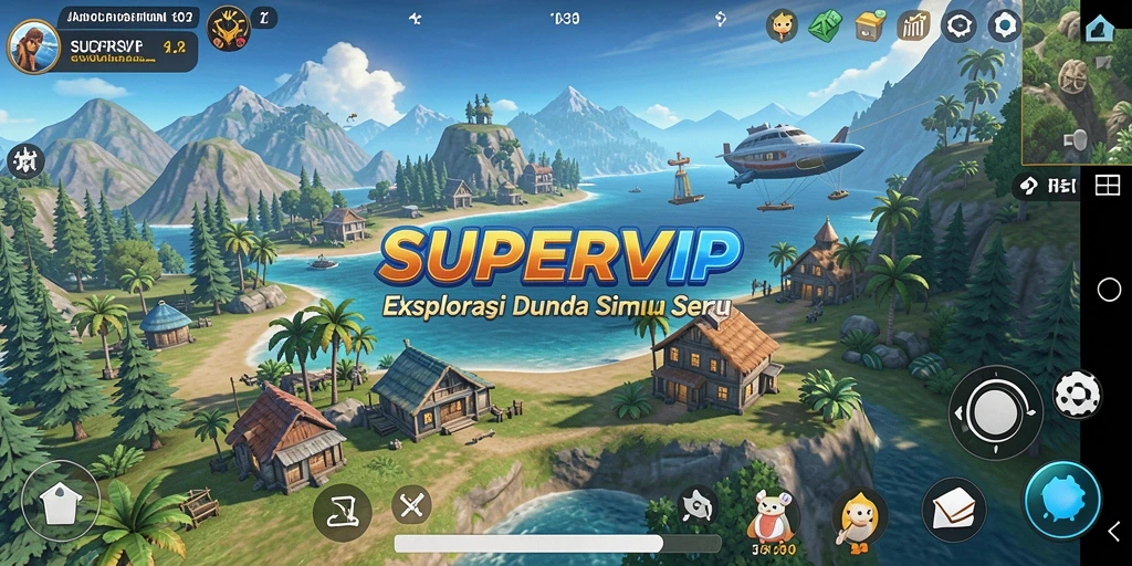 Screenshot gameplay SUPERVIP yang menarik dan interaktif.