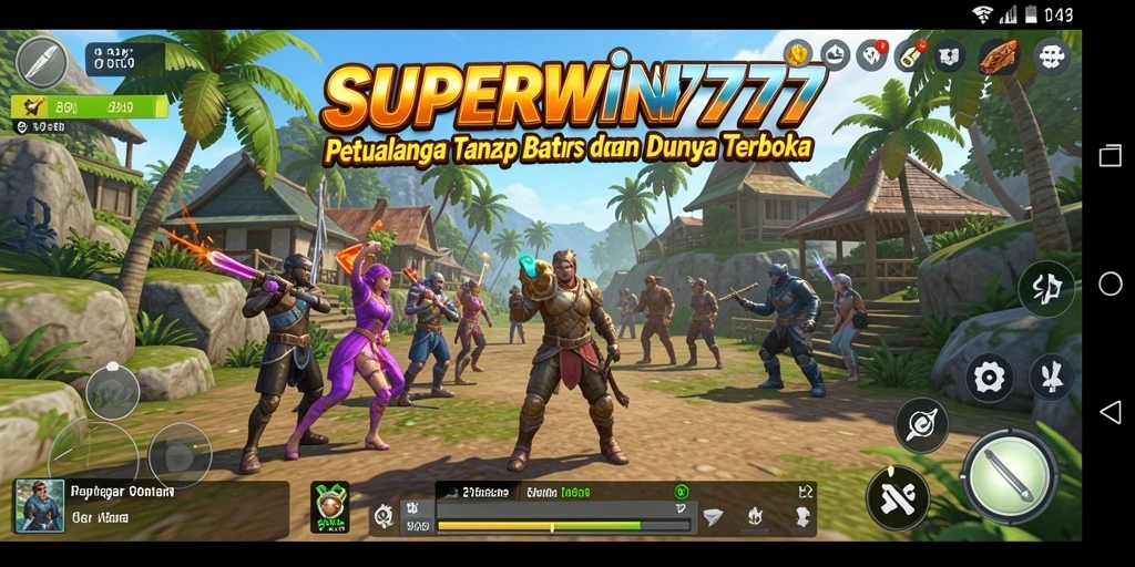 Tampilan gameplay <strong>SUPERWIN777</strong> yang menakjubkan di dunia terbuka.