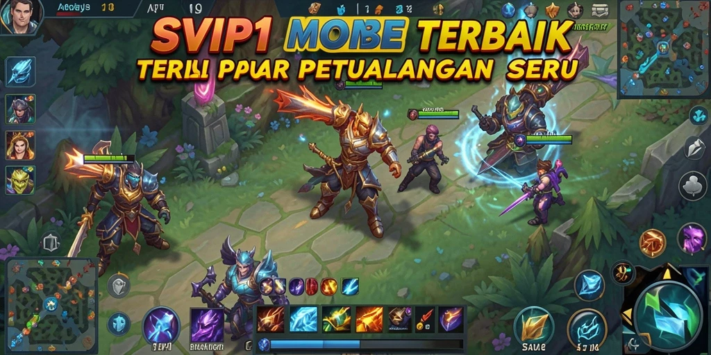 Screenshot gameplay SVIP1 menampilkan pertempuran epik antar karakter.